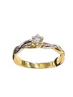 Ring Gianni Pace Woman Solitari in Yellow Gold Diamante SLBIC021